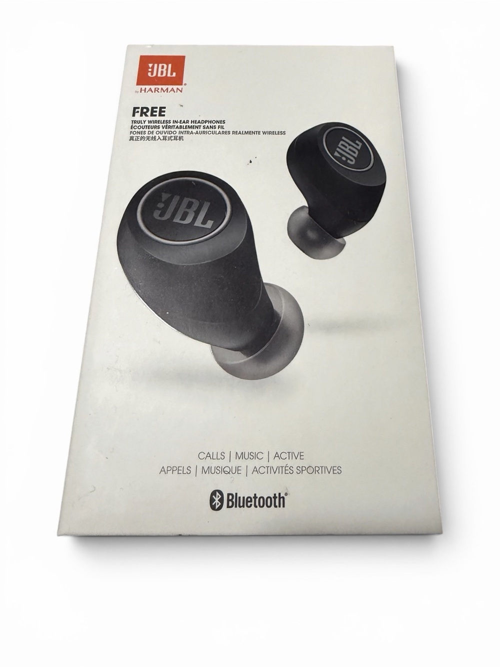 NEW JBL Free True Wireless Bluetooth Earbuds with Charging Case & Original Box